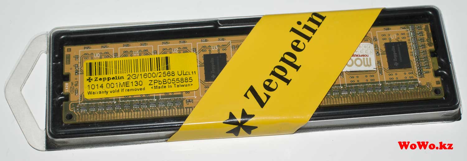 Оперативная память Zeppelin 2G/1600/2568 ULcl11 DDR3 полное описание