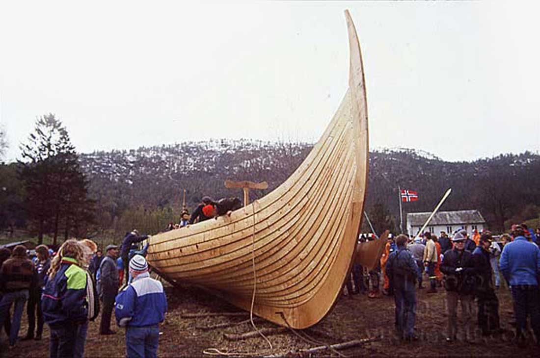 Gaia ble sjøsatt på Bjørkedalen i Norge den 28 april 1990